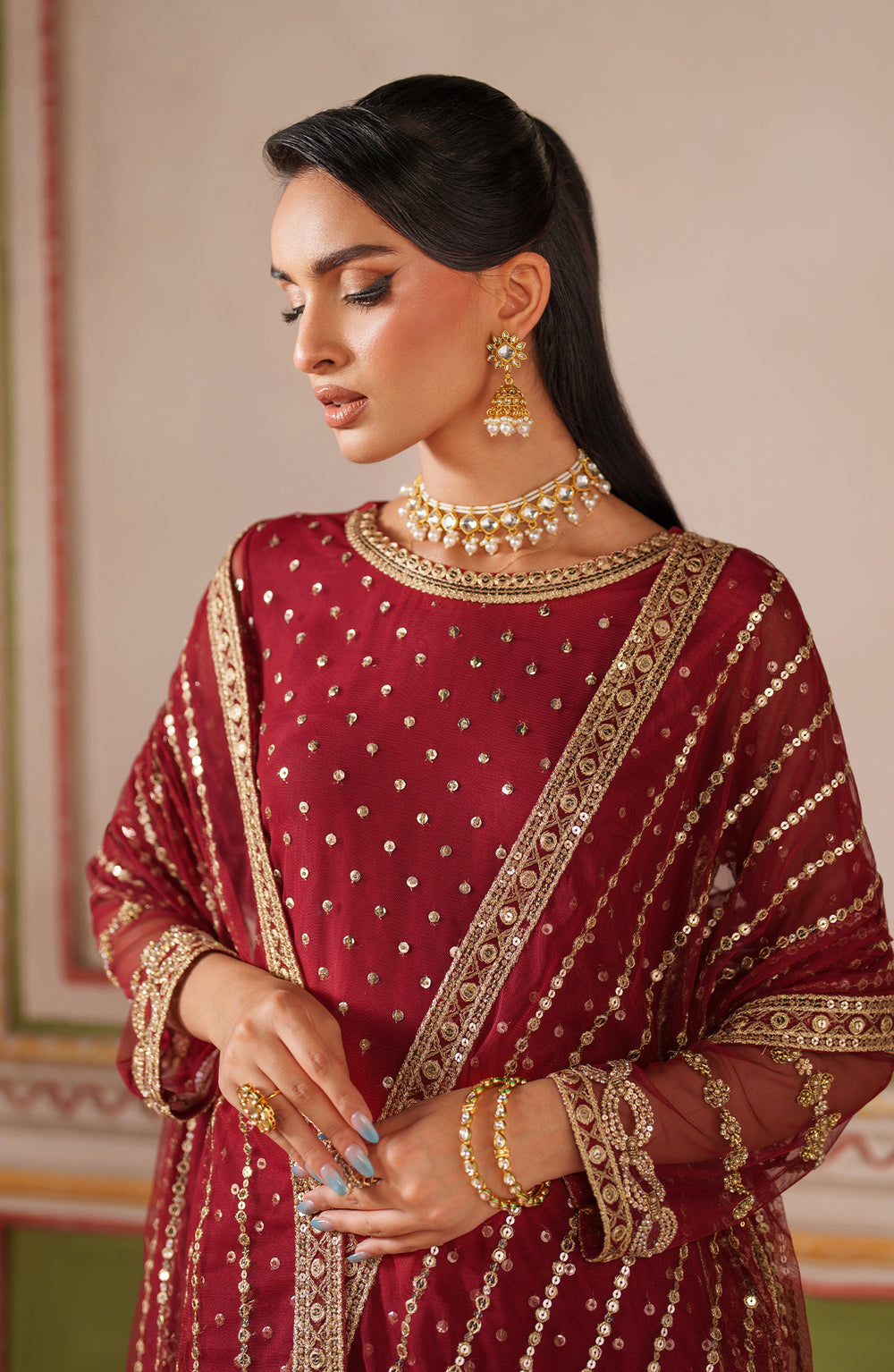Zarif | Falesia Formals | UNST-HF-01 MUHAAG by Zarif - Designer Dress  - Type : Ladies Clothes - Available at Libayah - 100% Original 