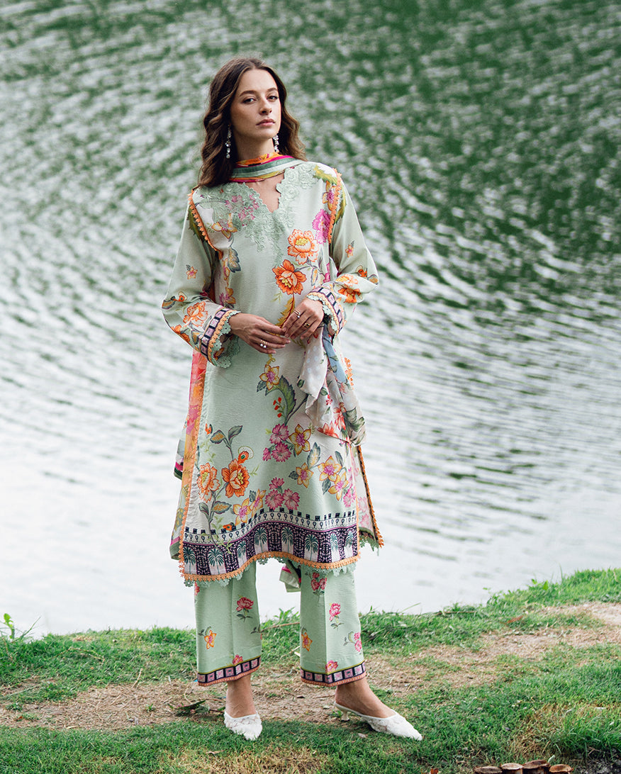 Roheenaz | Garden Veal Printed Lawn 25 | Crimson Whisper by Roheenaz - Designer Dress - Type: Ladies Clothes - Available at Libayah - 100% Original