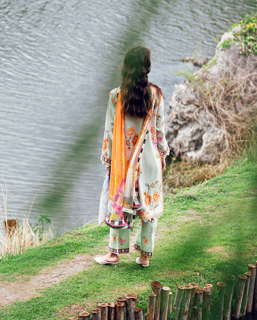 Roheenaz | Garden Veal Printed Lawn 25 | Crimson Whisper by Roheenaz - Designer Dress - Type: Ladies Clothes - Available at Libayah - 100% Original