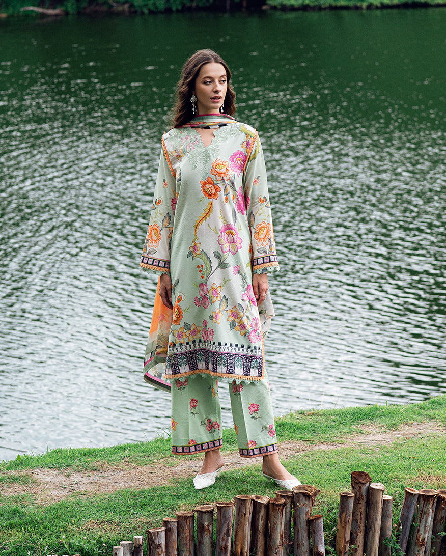 Roheenaz | Garden Veal Printed Lawn 25 | Crimson Whisper by Roheenaz - Designer Dress - Type: Ladies Clothes - Available at Libayah - 100% Original
