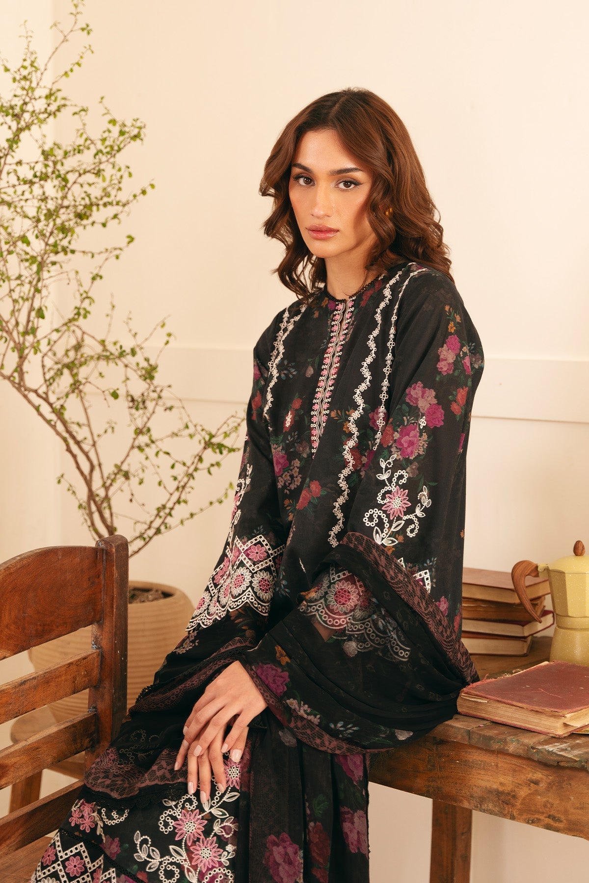 Sahar | Festive Edit | Gothic Garden by Sahar - Designer Dress - Type: Ladies Clothes - Available at Libayah - 100% Original
