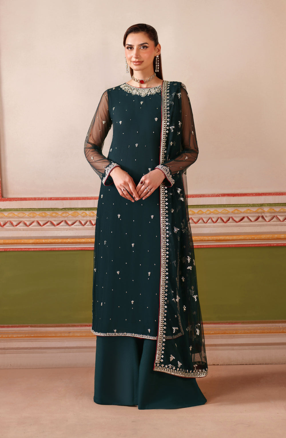 Zarif | Falesia Formals | UNST-HF-02 SHENAAR by Zarif - Designer Dress  - Type : Ladies Clothes - Available at Libayah - 100% Original 
