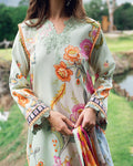 Roheenaz | Garden Veal Printed Lawn 25 | Crimson Whisper by Roheenaz - Designer Dress - Type: Ladies Clothes - Available at Libayah - 100% Original