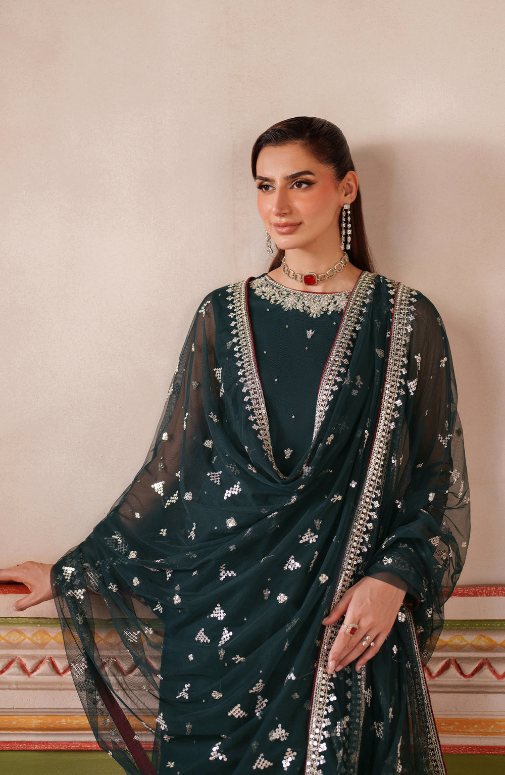 Zarif | Falesia Formals | UNST-HF-02 SHENAAR by Zarif - Designer Dress  - Type : Ladies Clothes - Available at Libayah - 100% Original 