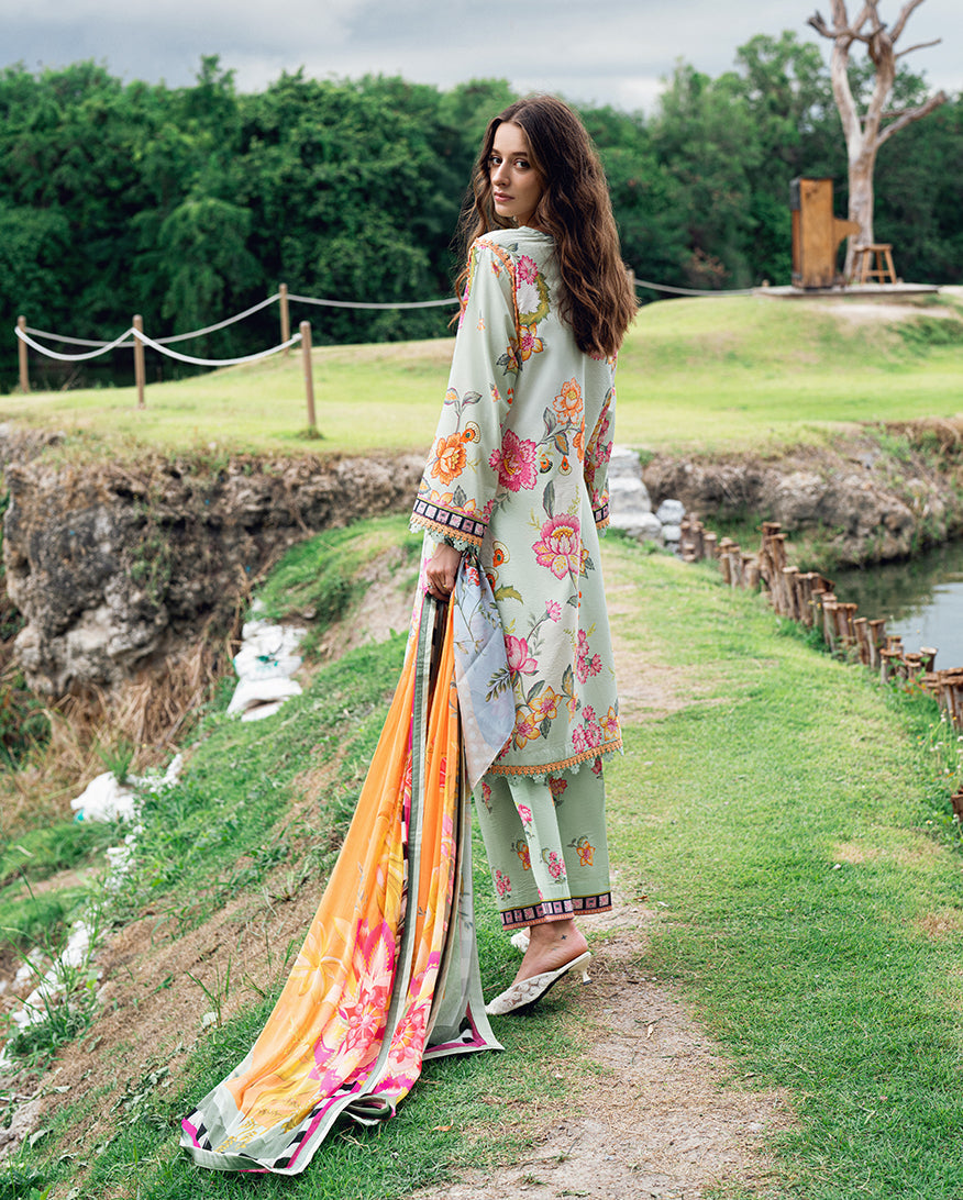 Roheenaz | Garden Veal Printed Lawn 25 | Crimson Whisper by Roheenaz - Designer Dress - Type: Ladies Clothes - Available at Libayah - 100% Original