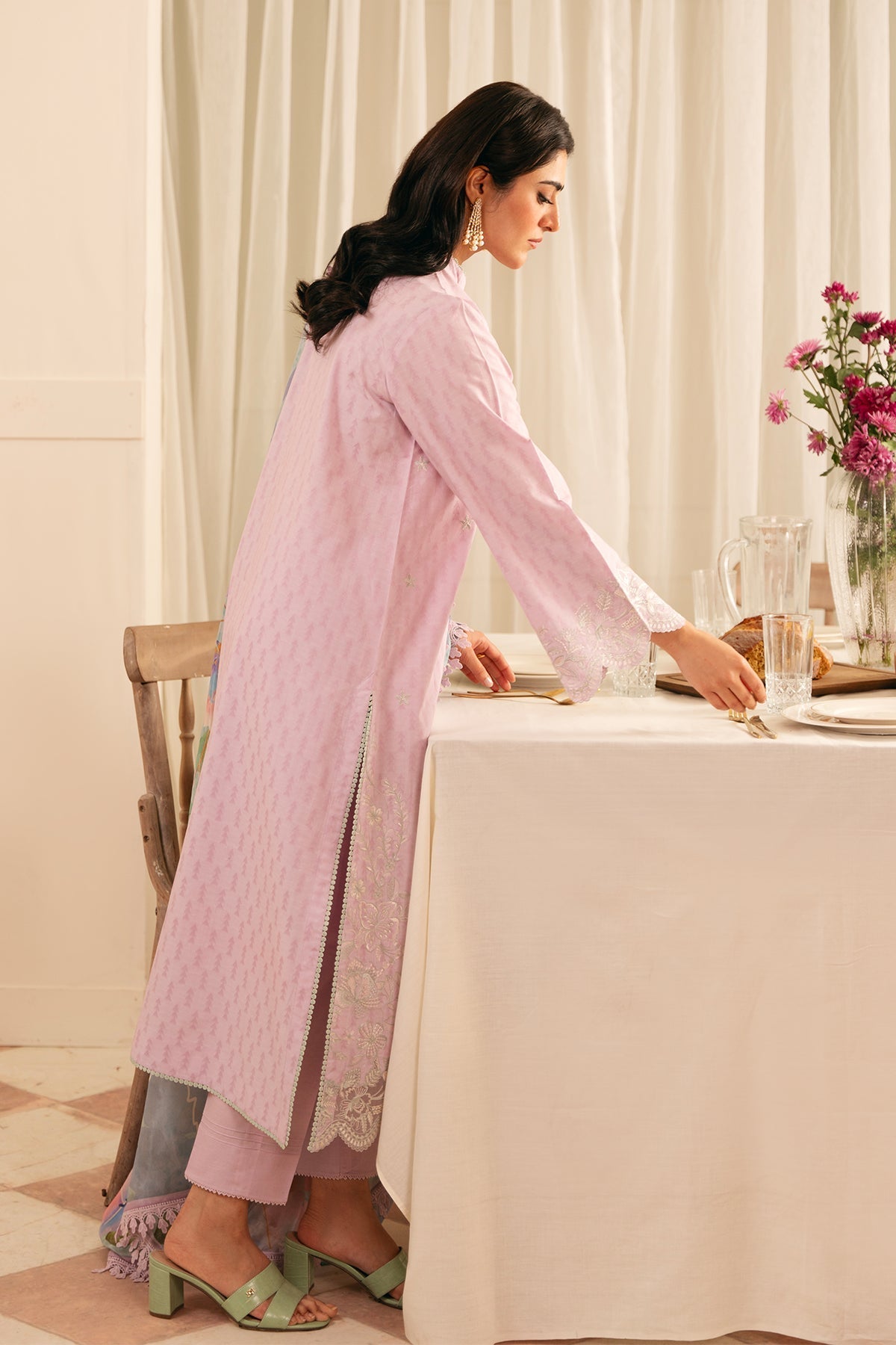 Sahar | Festive Edit | Lilac Bloom by Sahar - Designer Dress - Type: Ladies Clothes - Available at Libayah - 100% Original