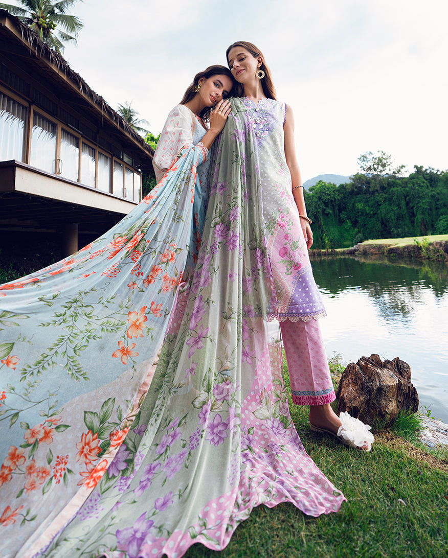 Roheenaz | Garden Veal Printed Lawn 25 | Tulip Sugar by Roheenaz - Designer Dress - Type: Ladies Clothes - Available at Libayah - 100% Original