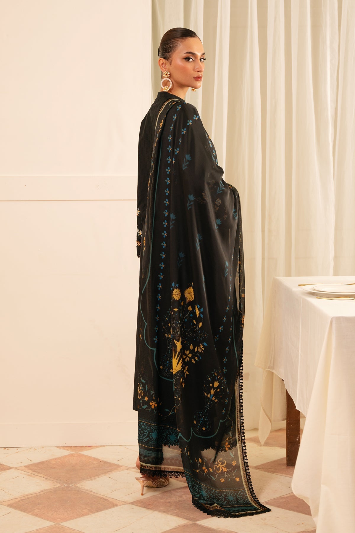 Sahar | Festive Edit | Raven Muse by Sahar - Designer Dress - Type: Ladies Clothes - Available at Libayah - 100% Original