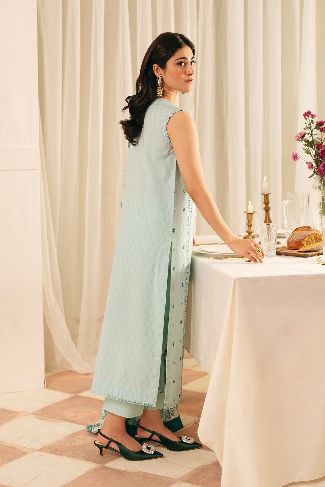 Sahar | Festive Edit | Crystal Sky by Sahar - Designer Dress - Type: Ladies Clothes - Available at Libayah - 100% Original