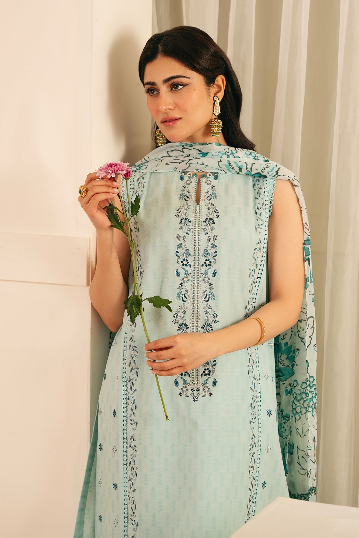 Sahar | Festive Edit | Crystal Sky by Sahar - Designer Dress - Type: Ladies Clothes - Available at Libayah - 100% Original