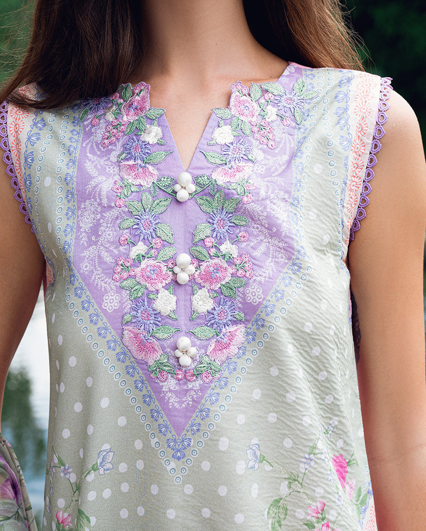 Roheenaz | Garden Veal Printed Lawn 25 | Tulip Sugar by Roheenaz - Designer Dress - Type: Ladies Clothes - Available at Libayah - 100% Original