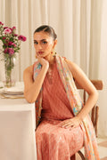 Sahar | Festive Edit | Peach Blossom by Sahar - Designer Dress - Type: Ladies Clothes - Available at Libayah - 100% Original