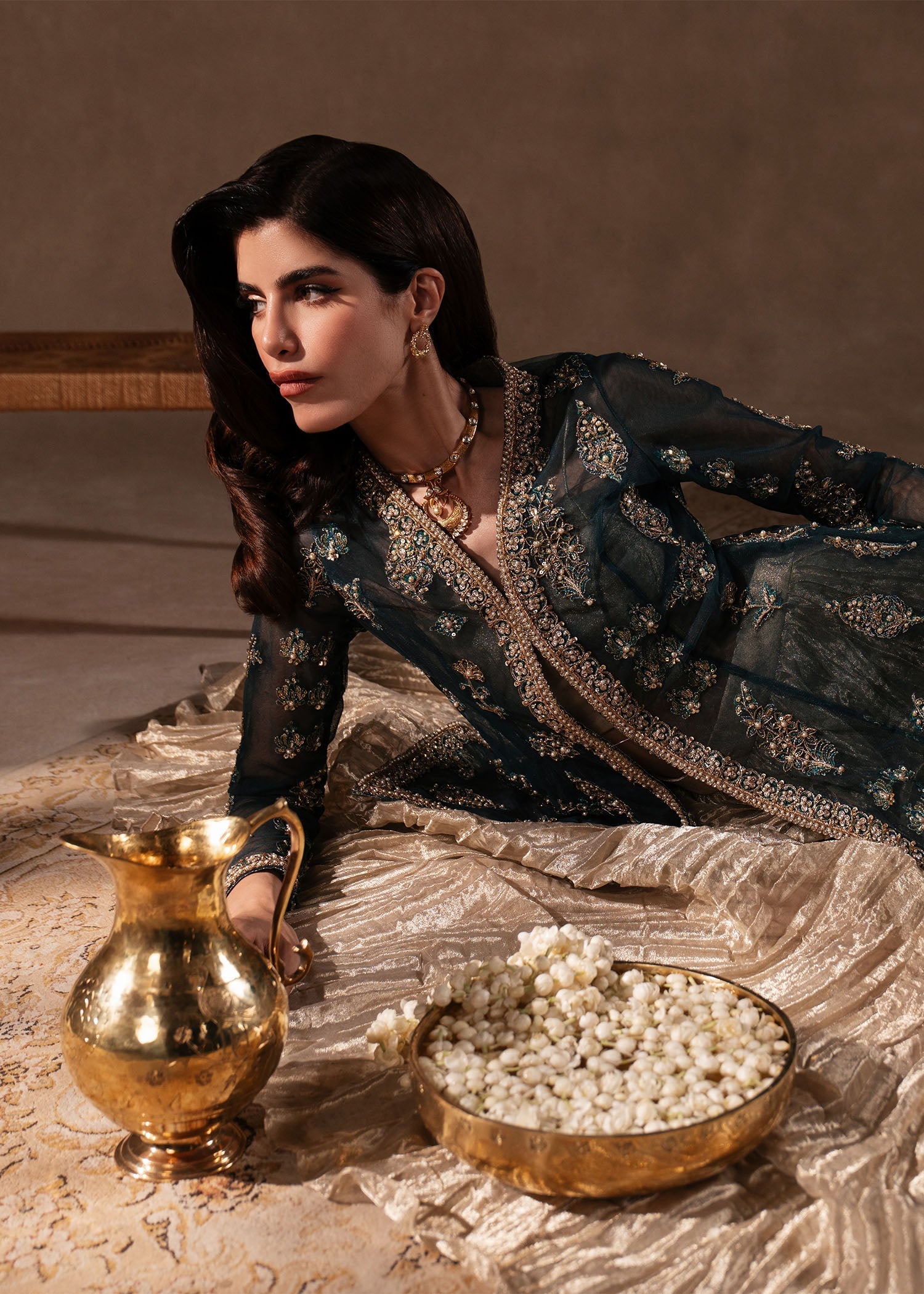 Sadaf Fawad Khan | Nafees Formals 25 | Nageenah by Sadaf Fawad Khan - Designer Dress - Type: Ladies Clothes - Available at Libayah - 100% Original
