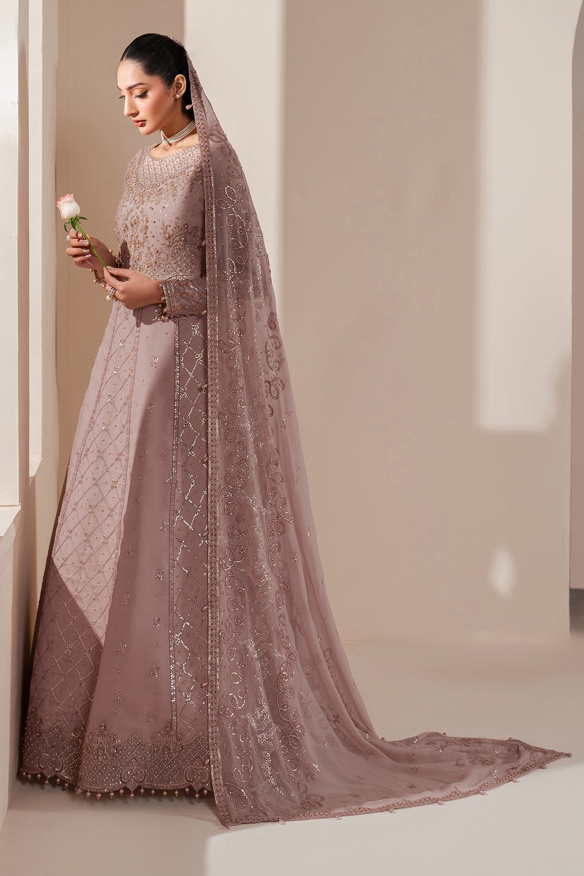 Alizeh | Handcrafted Eid Edit 25 | AF-HM-4031-Saffron by Alizeh - Designer Dress - Type: Ladies Clothes - Available at Libayah - 100% Original