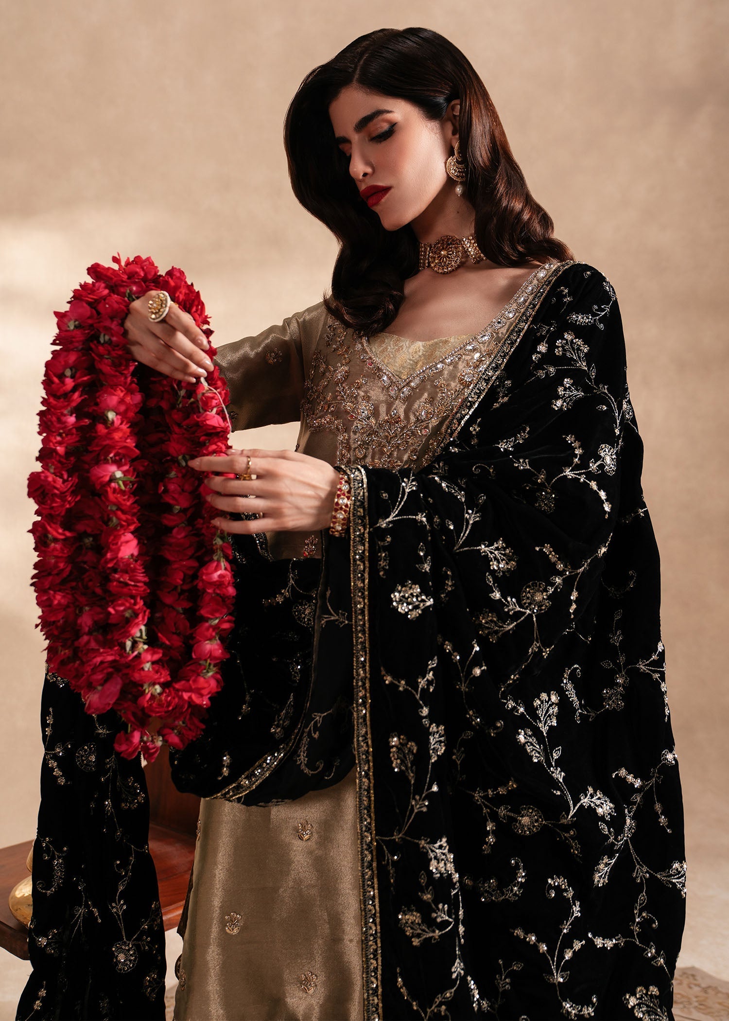 Sadaf Fawad Khan | Nafees Formals 25 | Nuhaz by Sadaf Fawad Khan - Designer Dress - Type: Ladies Clothes - Available at Libayah - 100% Original