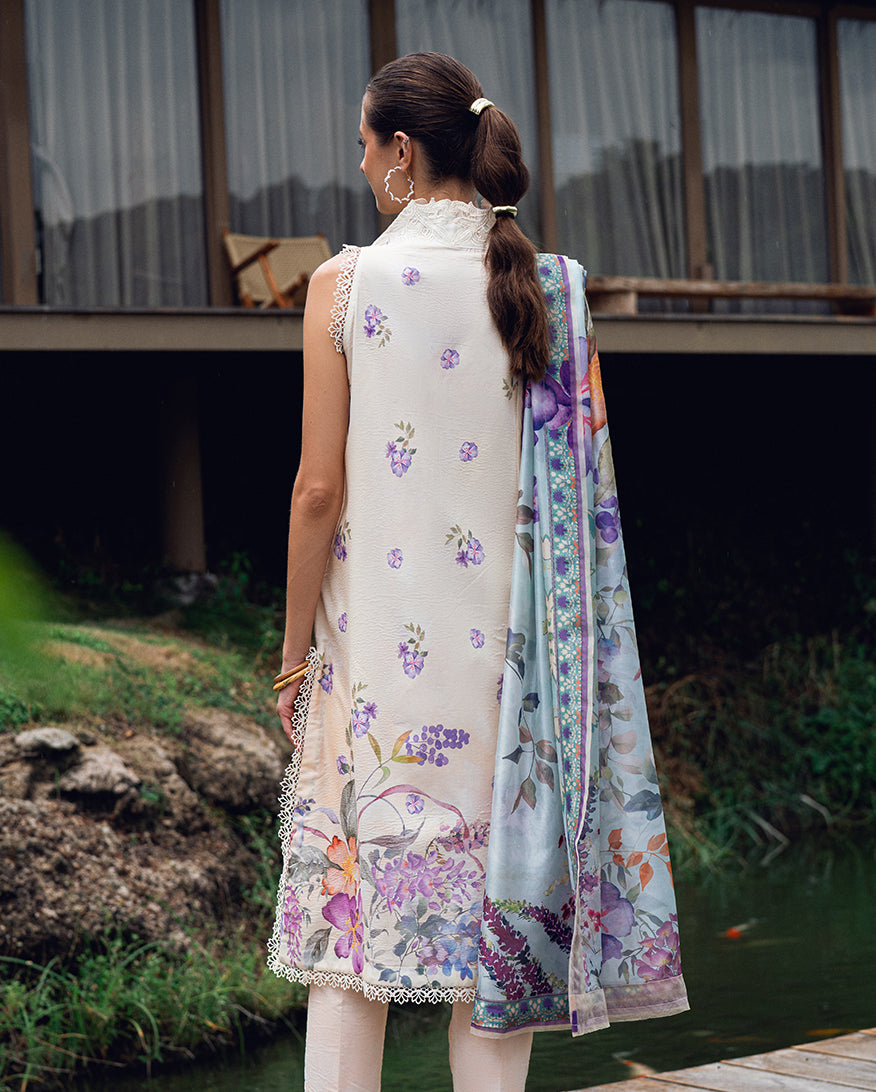 Roheenaz | Garden Veal Printed Lawn 25 | Bloom Glimmer by Roheenaz - Designer Dress - Type: Ladies Clothes - Available at Libayah - 100% Original