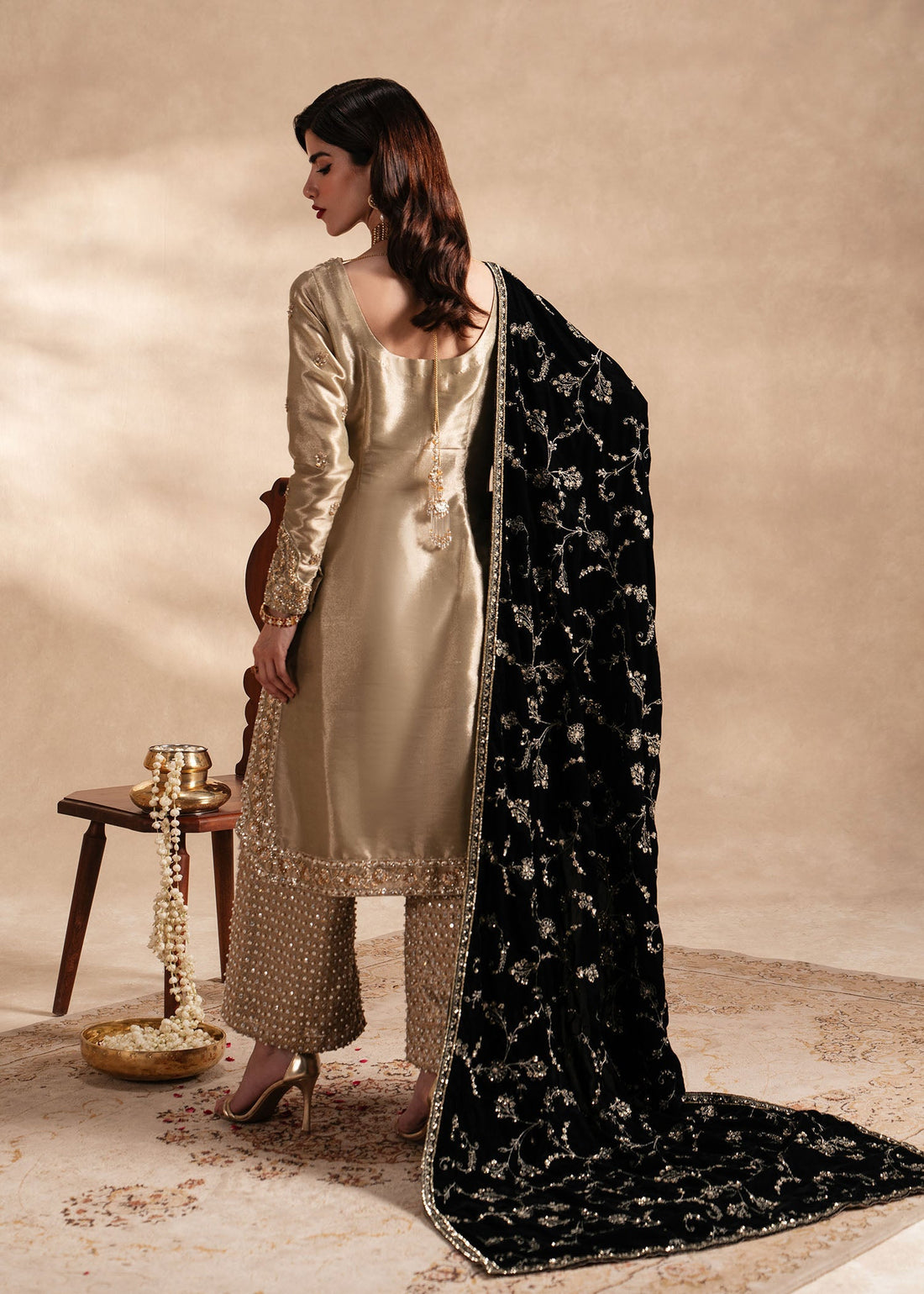 Sadaf Fawad Khan | Nafees Formals 25 | Nuhaz by Sadaf Fawad Khan - Designer Dress - Type: Ladies Clothes - Available at Libayah - 100% Original