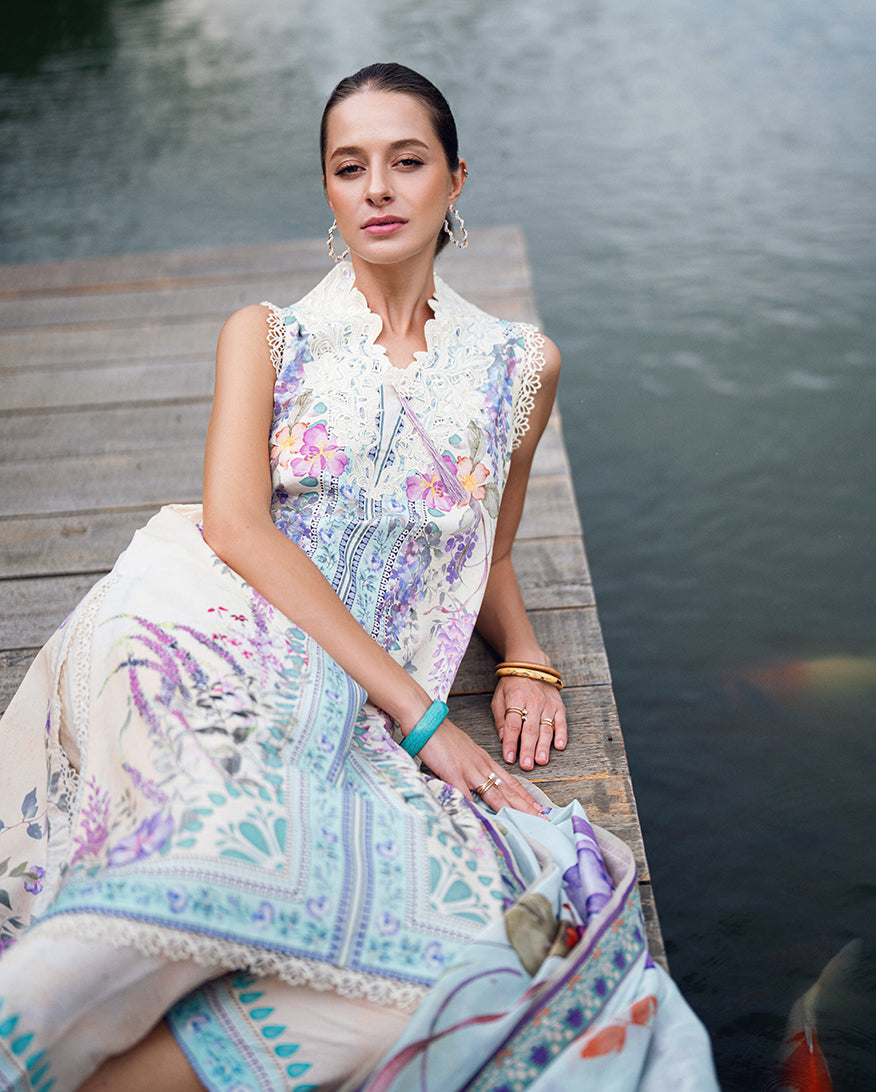Roheenaz | Garden Veal Printed Lawn 25 | Bloom Glimmer by Roheenaz - Designer Dress - Type: Ladies Clothes - Available at Libayah - 100% Original