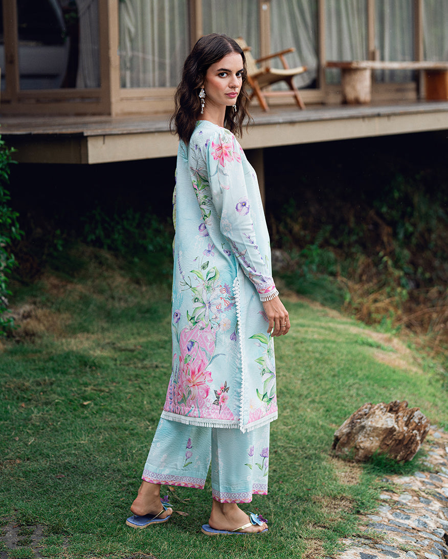 Roheenaz | Garden Veal Printed Lawn 25 | Twilight Fizz by Roheenaz - Designer Dress - Type: Ladies Clothes - Available at Libayah - 100% Original