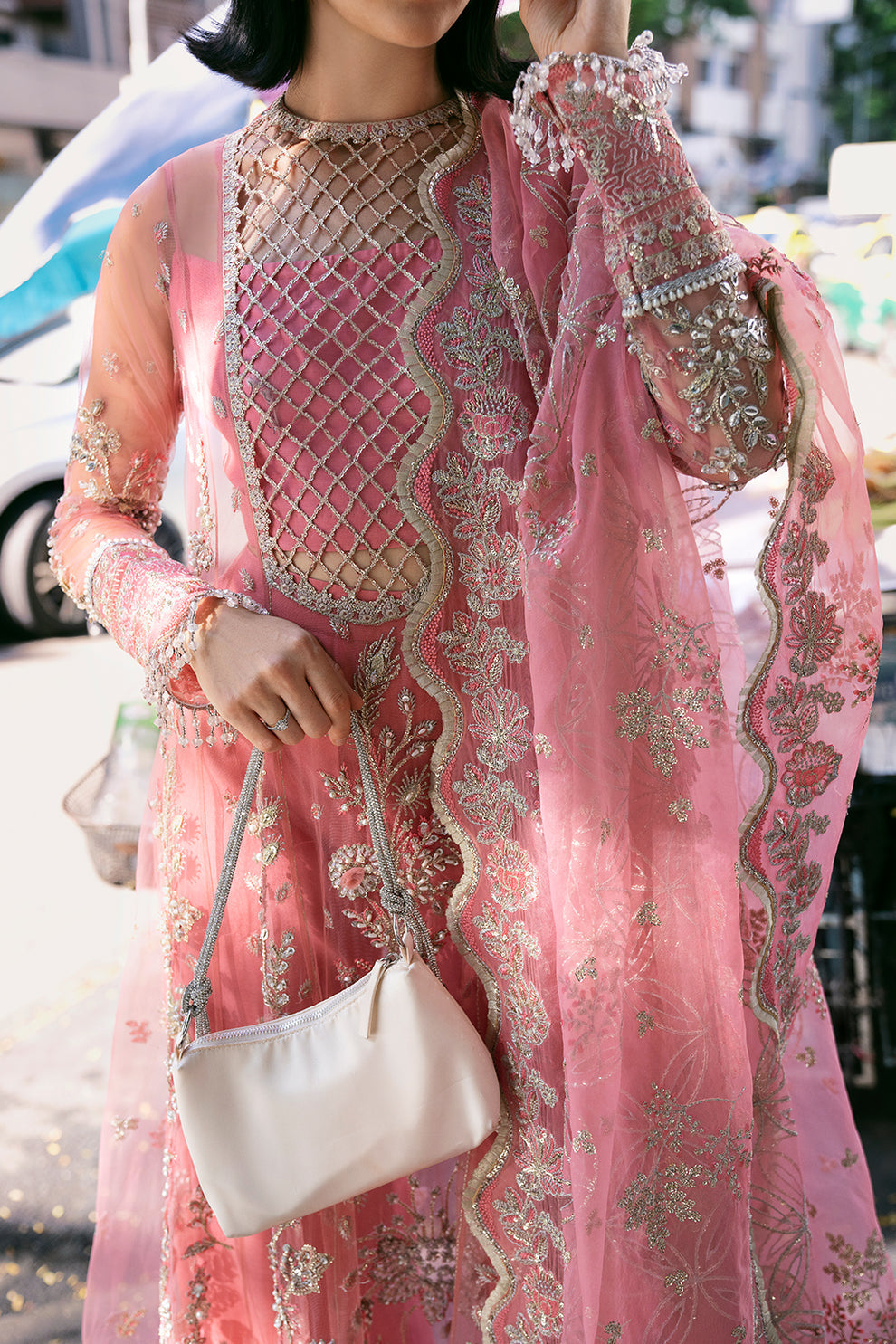 Saad Shaikh | Fleurie Vol 2 | Sandy by Saad Shaikh - Designer Dress - Type: Ladies Clothes - Available at Libayah - 100% Original
