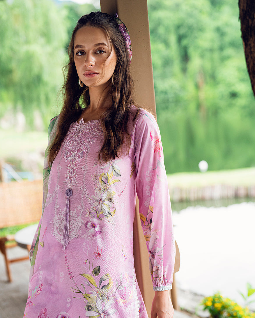Roheenaz | Garden Veal Printed Lawn 25 | Rosey Daze by Roheenaz - Designer Dress - Type: Ladies Clothes - Available at Libayah - 100% Original
