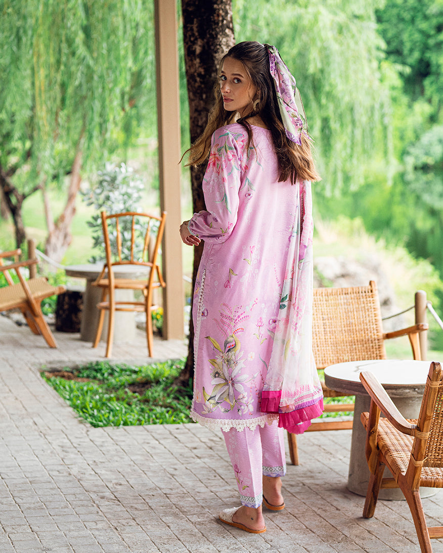 Roheenaz | Garden Veal Printed Lawn 25 | Rosey Daze by Roheenaz - Designer Dress - Type: Ladies Clothes - Available at Libayah - 100% Original