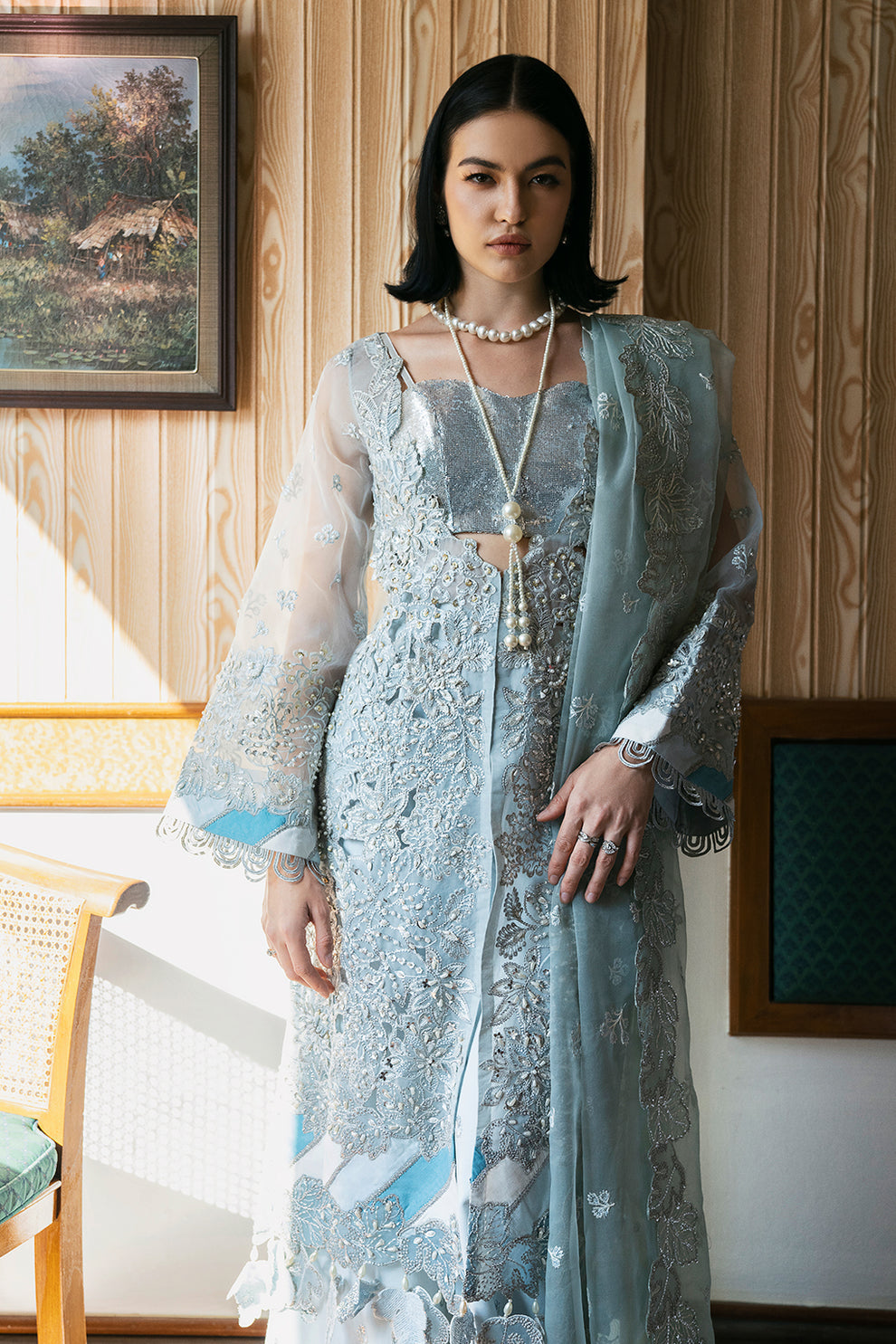Saad Shaikh | Fleurie Vol 2 | Lyla by Saad Shaikh - Designer Dress - Type: Ladies Clothes - Available at Libayah - 100% Original