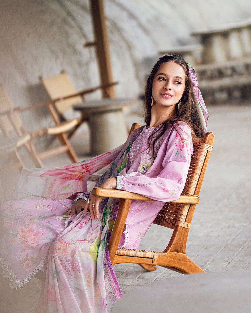 Roheenaz | Garden Veal Printed Lawn 25 | Rosey Daze by Roheenaz - Designer Dress - Type: Ladies Clothes - Available at Libayah - 100% Original