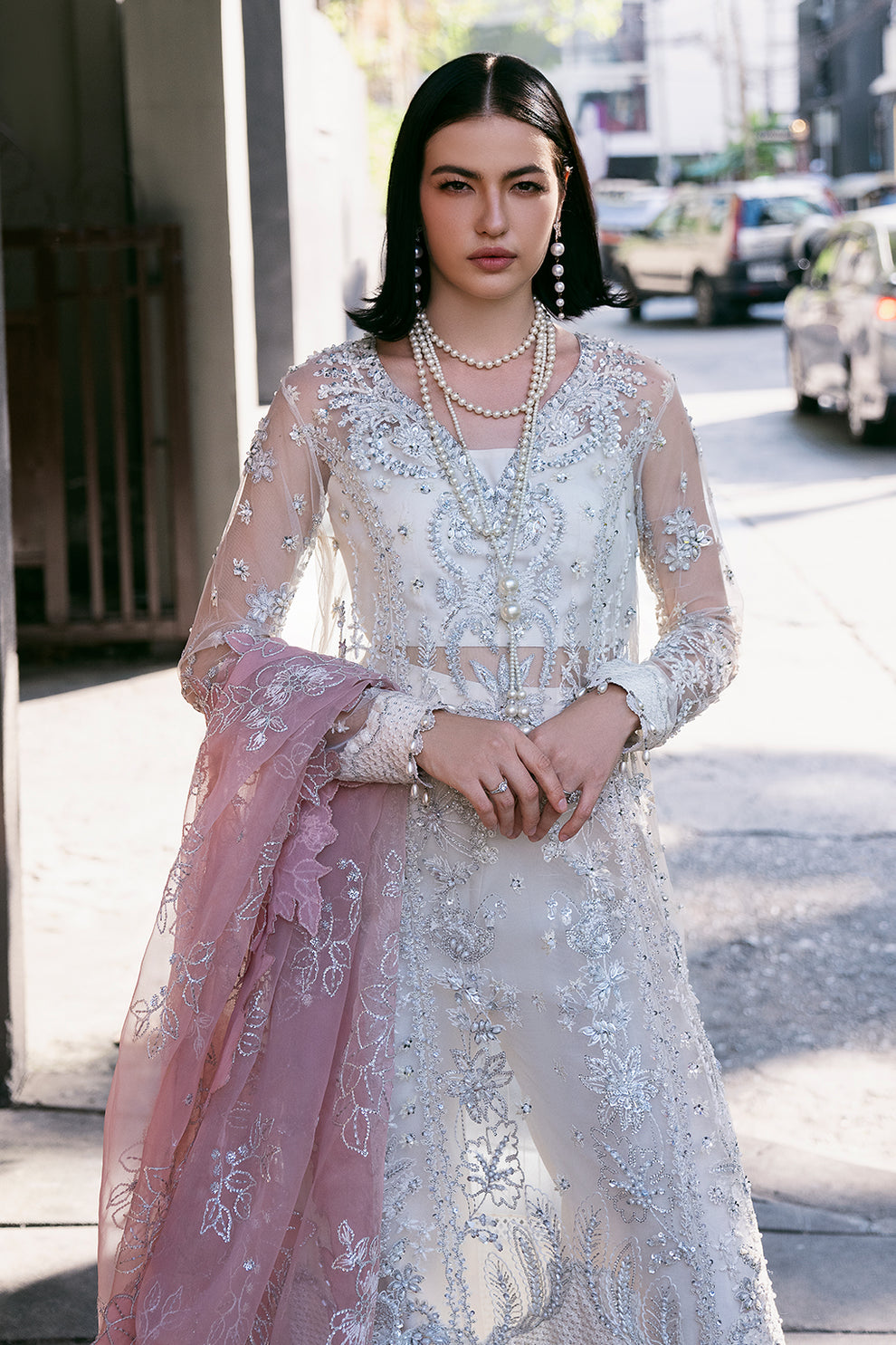 Saad Shaikh | Fleurie Vol 2 | Pearl Wind by Saad Shaikh - Designer Dress - Type: Ladies Clothes - Available at Libayah - 100% Original