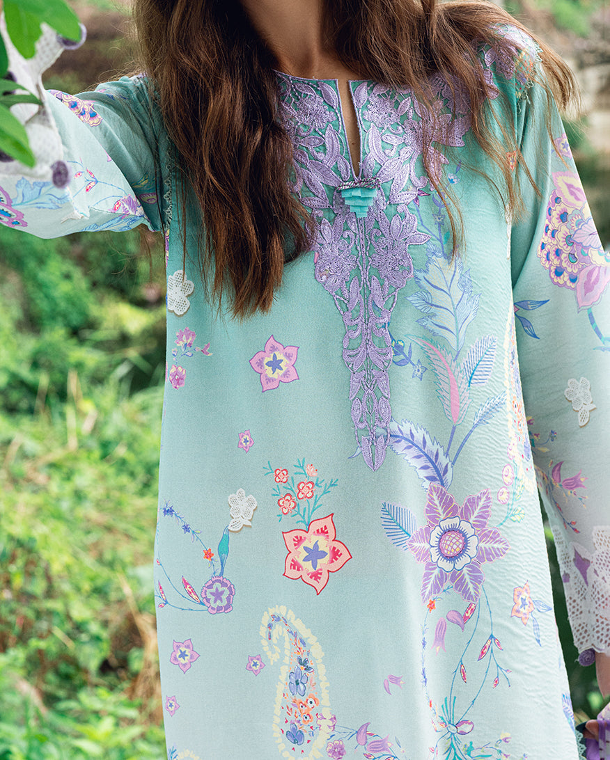 Roheenaz | Garden Veal Printed Lawn 25 | Jazmine Haze. by Roheenaz - Designer Dress - Type: Ladies Clothes - Available at Libayah - 100% Original