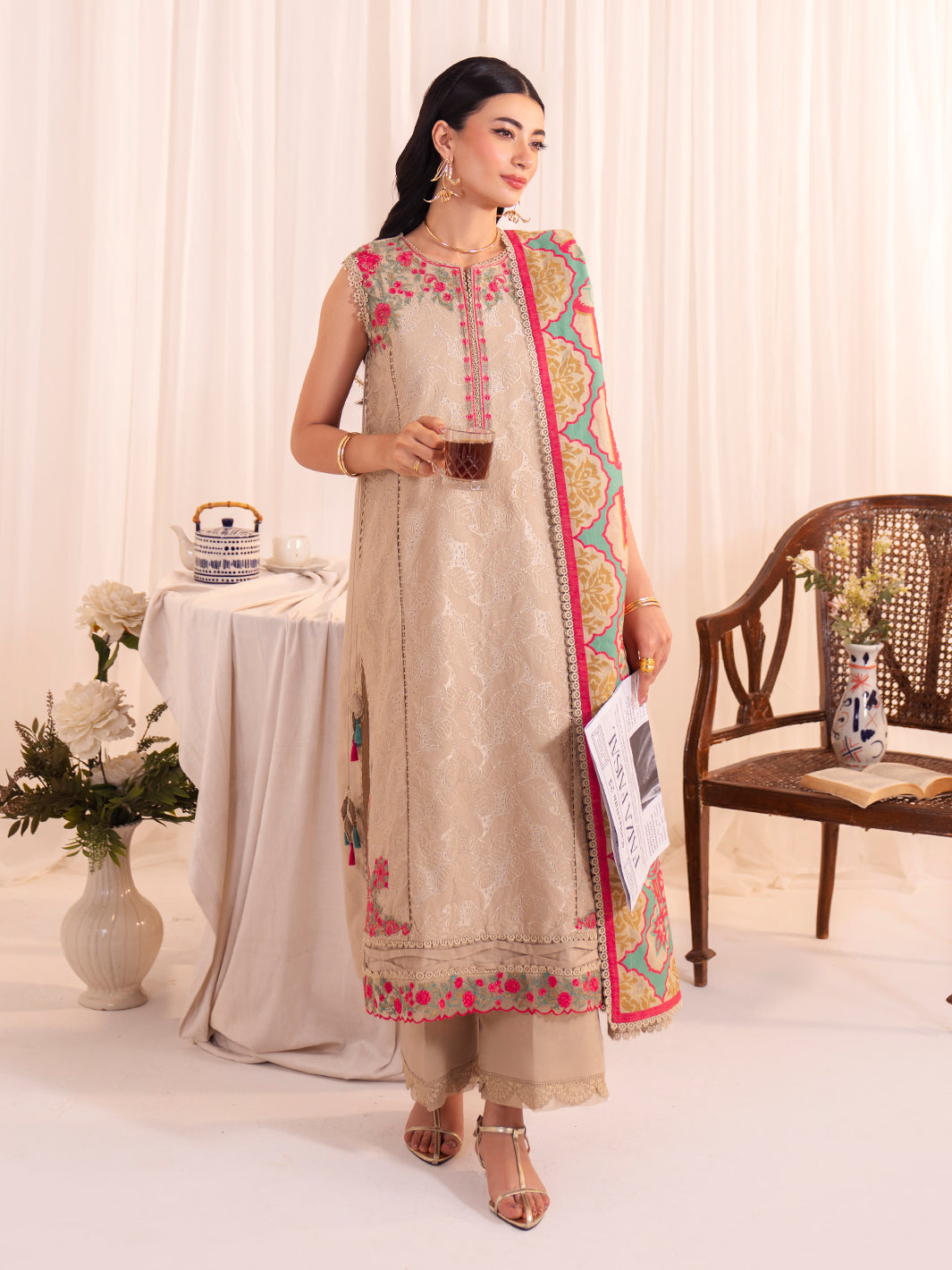 Faiza Faisal | Celine Eid 25 | NEHA by Faiza Faisal - Designer Dress - Type: Ladies Clothes - Available at Libayah - 100% Original