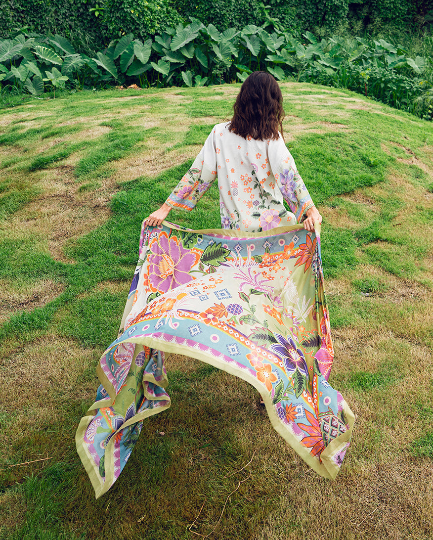 Roheenaz | Garden Veal Printed Lawn 25 | Melon Muse by Roheenaz - Designer Dress - Type: Ladies Clothes - Available at Libayah - 100% Original