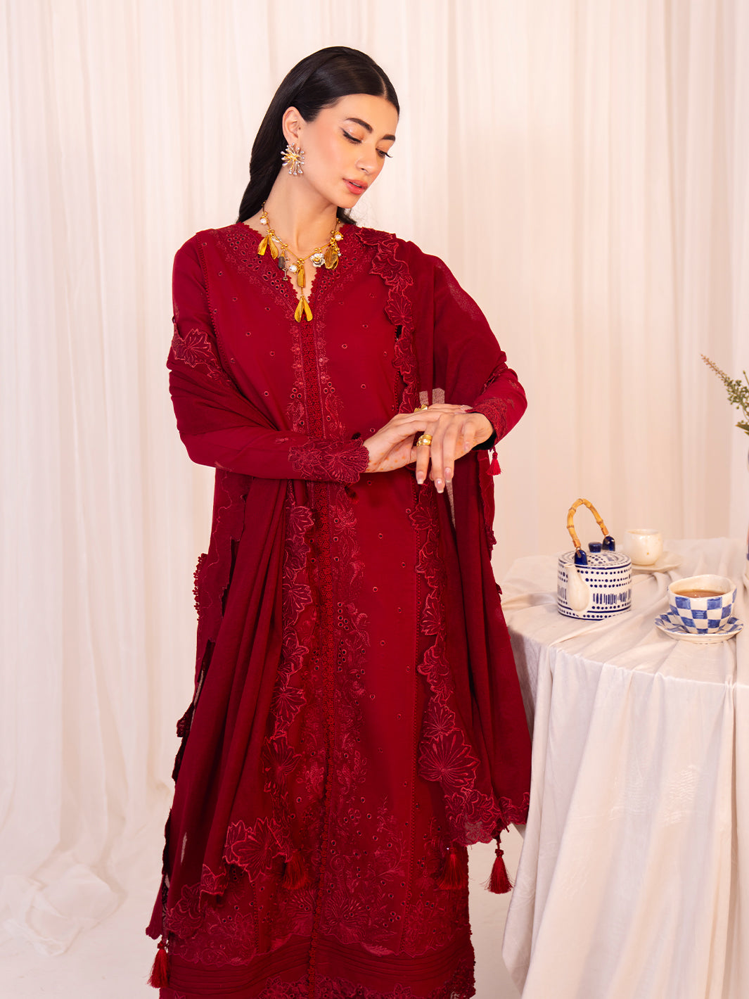 Faiza Faisal | Celine Eid 25 | MAREN by Faiza Faisal - Designer Dress - Type: Ladies Clothes - Available at Libayah - 100% Original