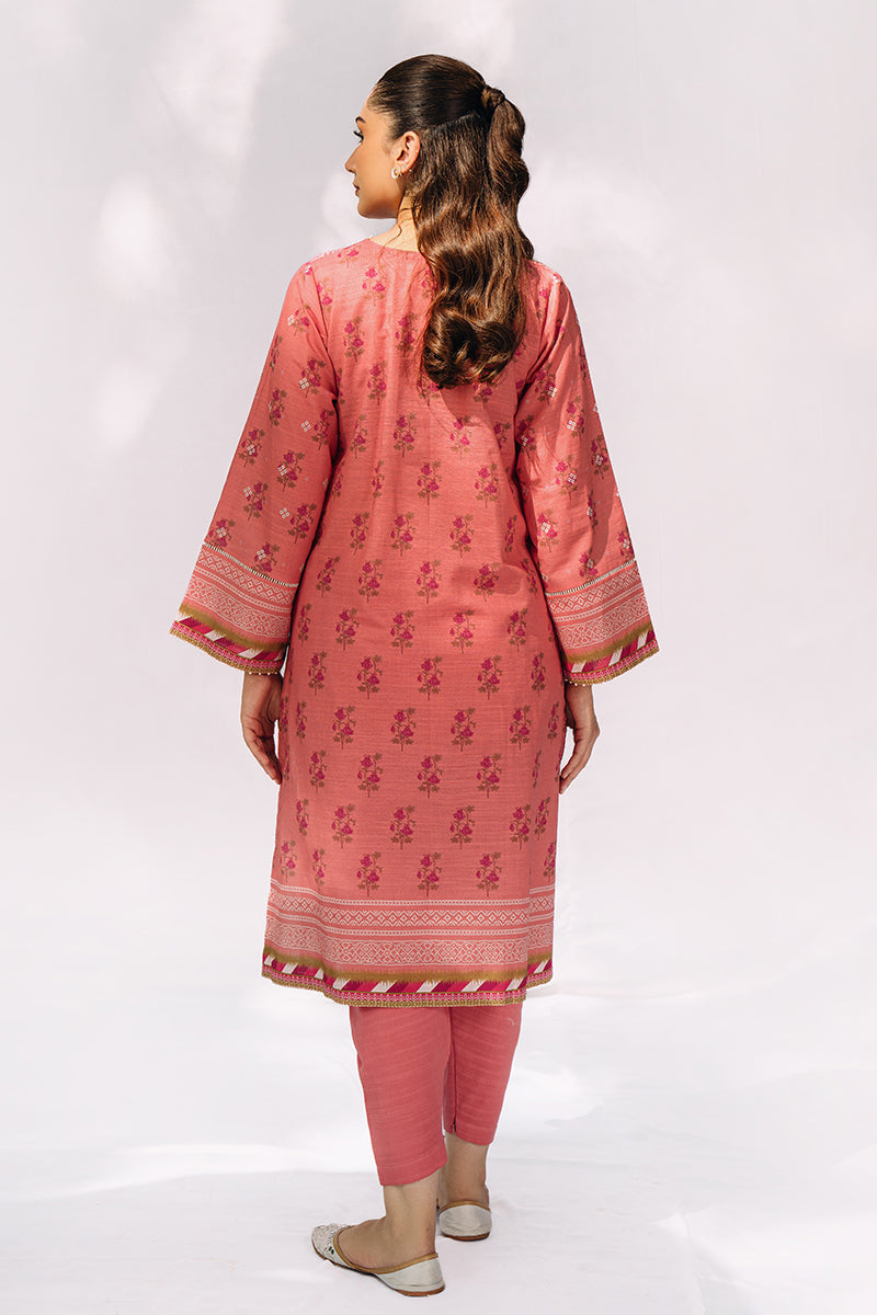 Cross Stitch | Daily Wear | PEACH BLOSSOM by Cross Stitch - Designer Dress - Type: Casuals - Available at Libayah - 100% Original