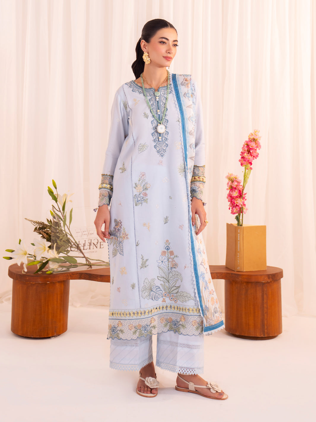 Faiza Faisal | Celine Eid 25 | ROMY by Faiza Faisal - Designer Dress - Type: Ladies Clothes - Available at Libayah - 100% Original
