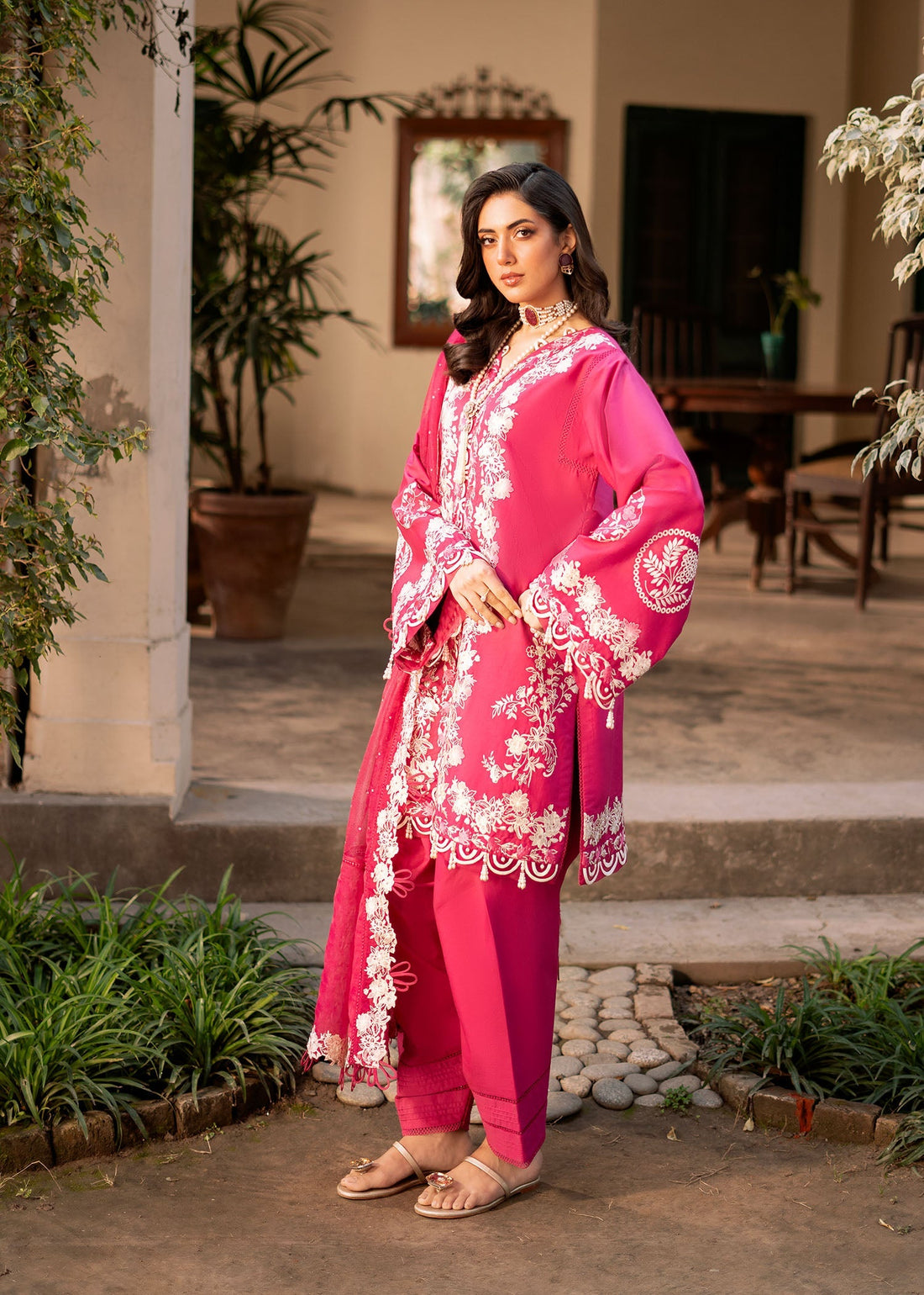Fozia Khalid | Blossom Festive Lawn 25 | Peonies by Fozia Khalid - Designer Dress - Type: Ladies Clothes - Available at Libayah - 100% Original