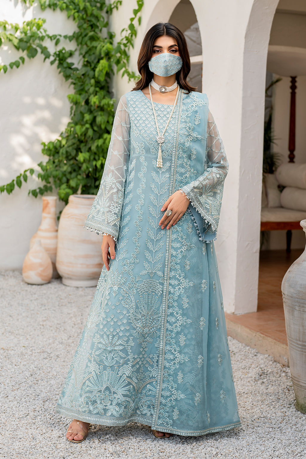 Flossie | Naqsh Formals | S-1405 (A) by Flossie - Designer Dress - Type: Ladies Clothes - Available at Libayah - 100% Original