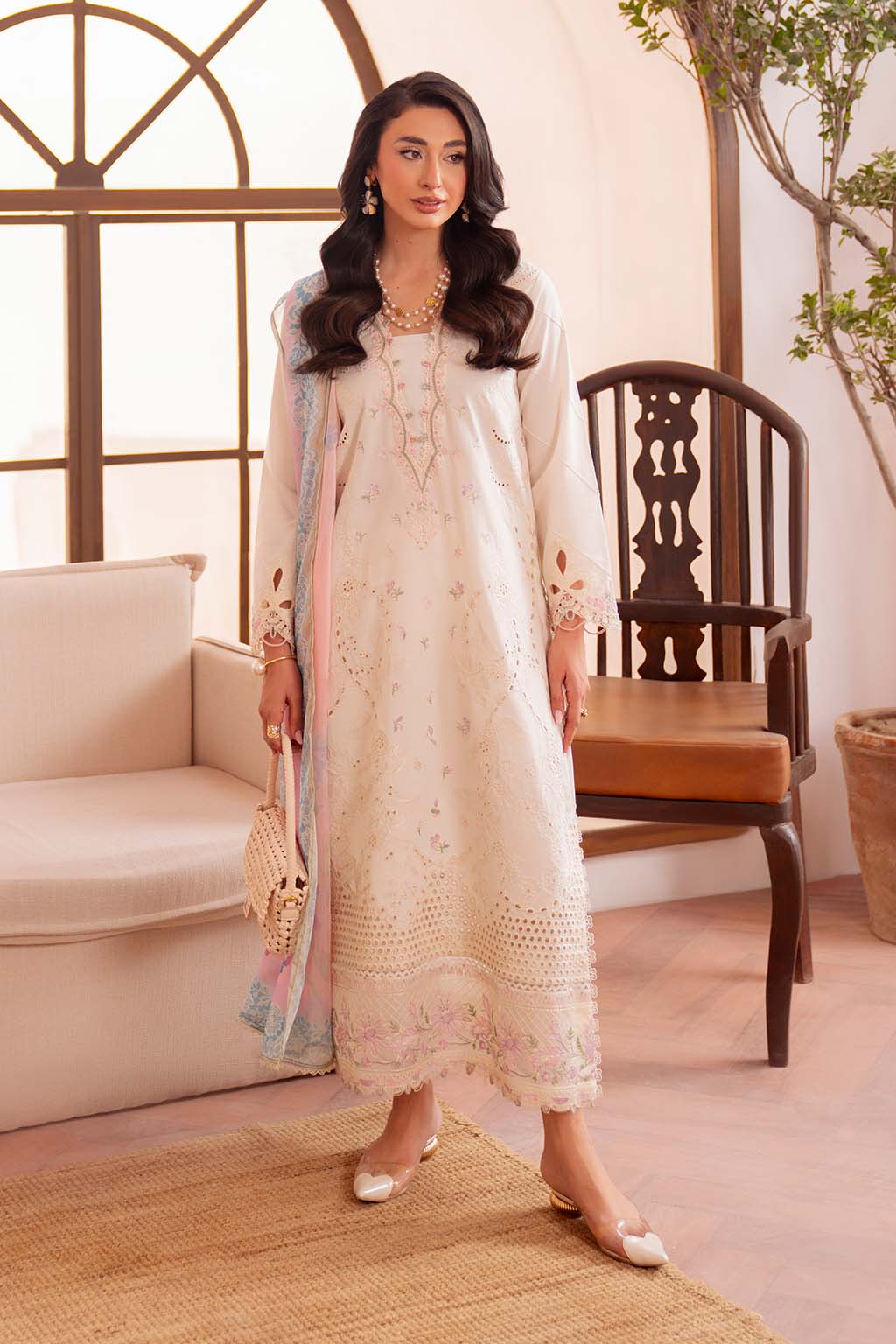 Neeshay | Symphony Luxury Lawn | LUMEN by Neeshay - Designer Dress - Type: Ladies Clothes - Available at Libayah - 100% Original