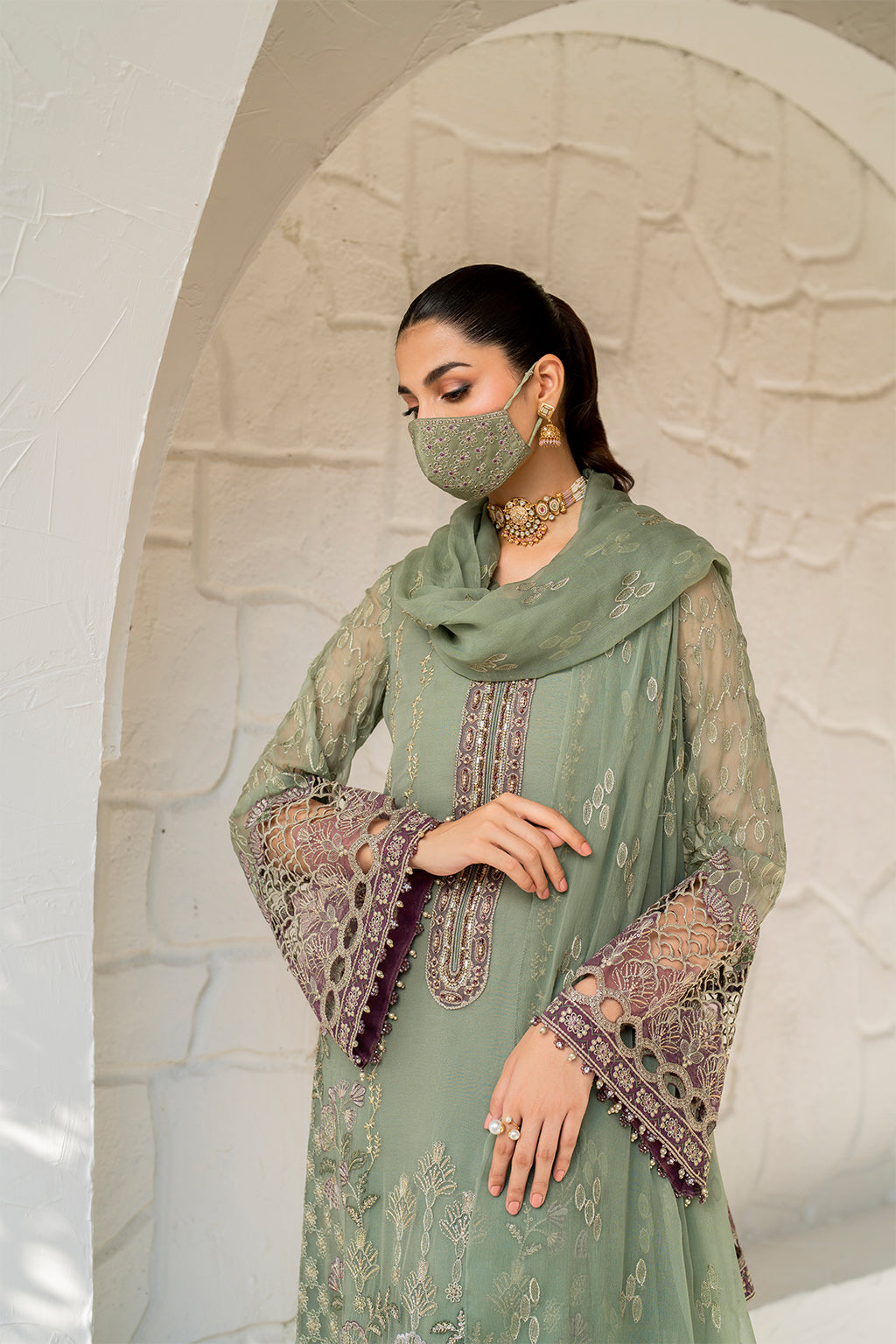 Flossie | Naqsh Formals | S-1406 by Flossie - Designer Dress - Type: Ladies Clothes - Available at Libayah - 100% Original