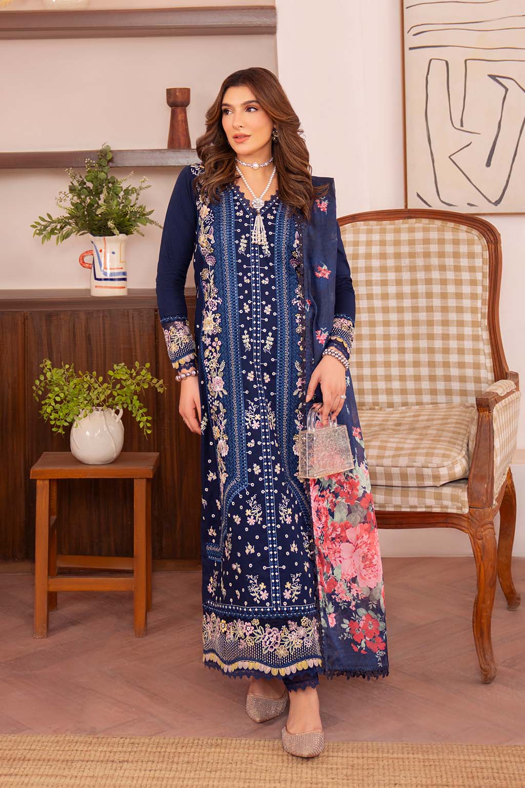 Neeshay | Symphony Luxury Lawn | VESPER by Neeshay - Designer Dress - Type: Ladies Clothes - Available at Libayah - 100% Original