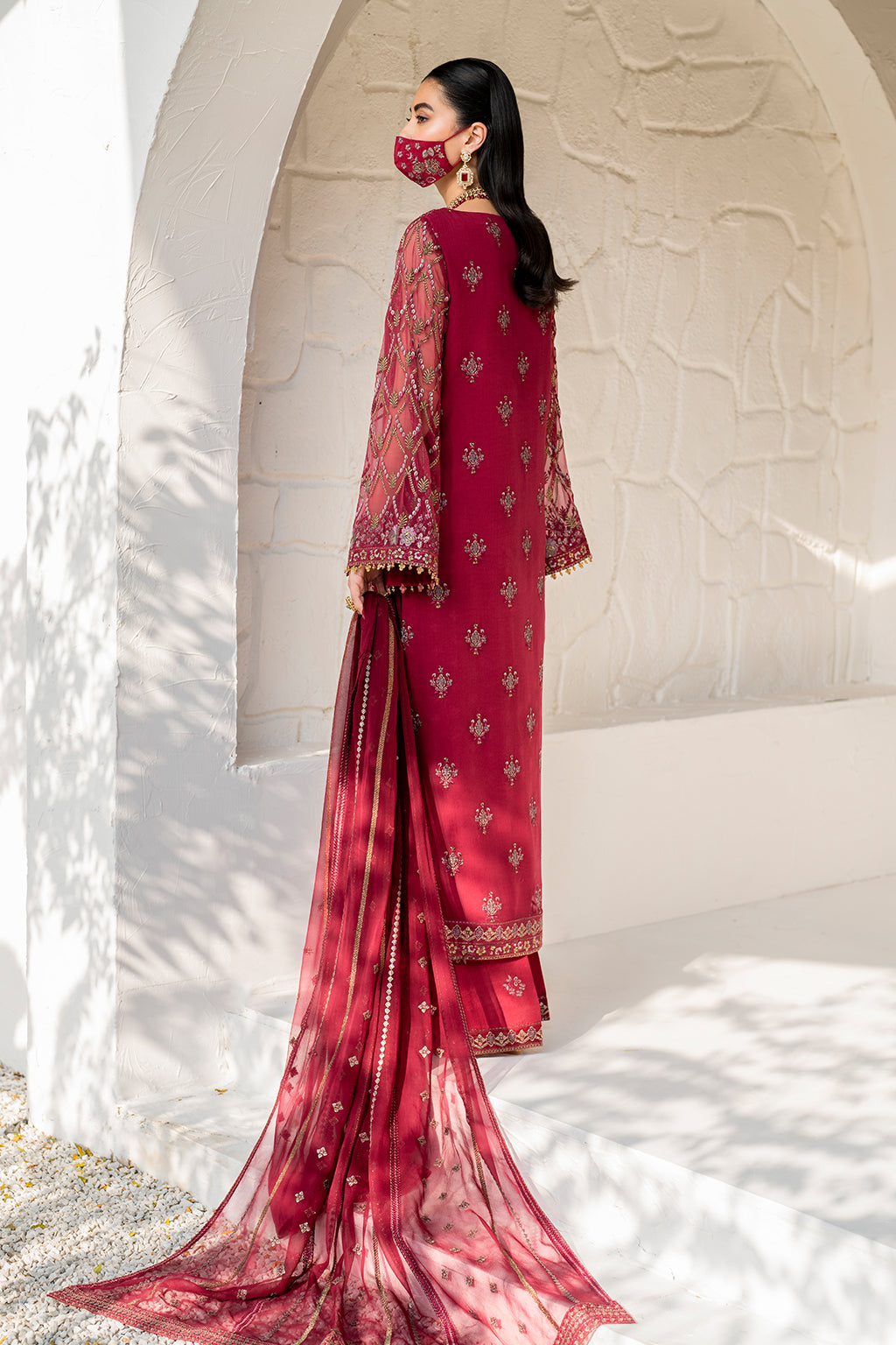 Flossie | Naqsh Formals | S-1402 (A) by Flossie - Designer Dress - Type: Ladies Clothes - Available at Libayah - 100% Original