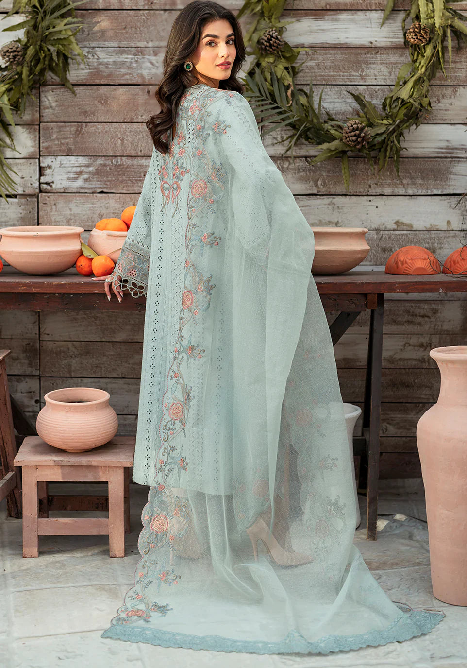 Zarqash | Belle Ame 24 | BL 009 BLEU VERT by Zarqash - Designer Dress - Type: Ladies Clothes - Available at Libayah - 100% Original