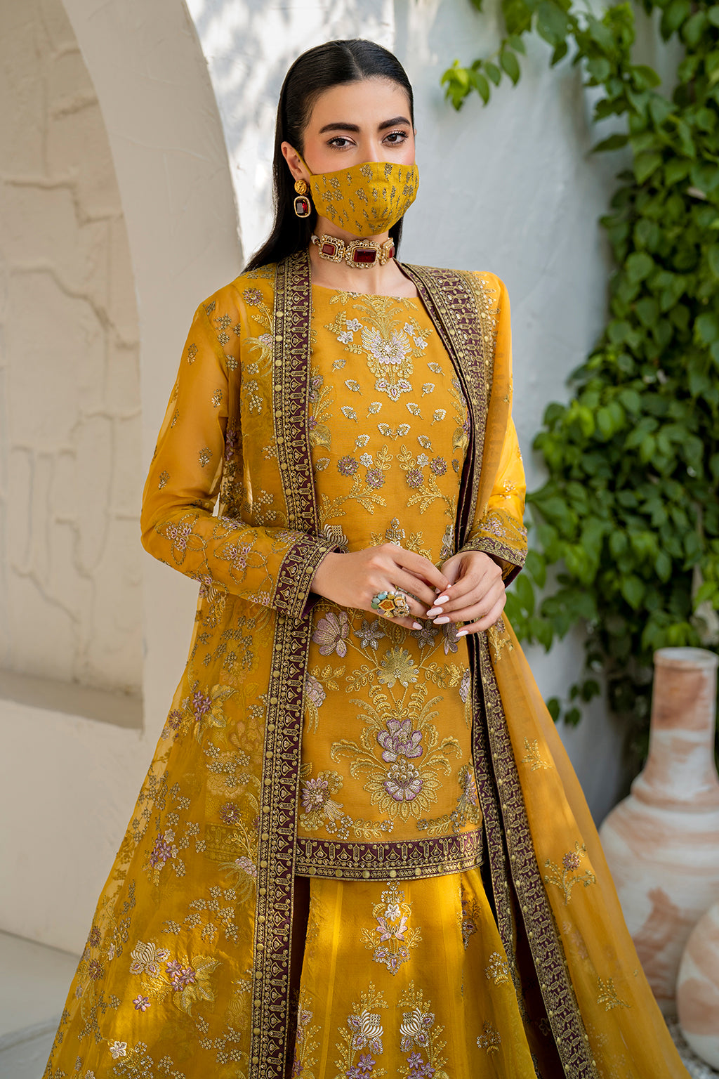 Flossie | Naqsh Formals | S-1404 (B) by Flossie - Designer Dress - Type: Ladies Clothes - Available at Libayah - 100% Original
