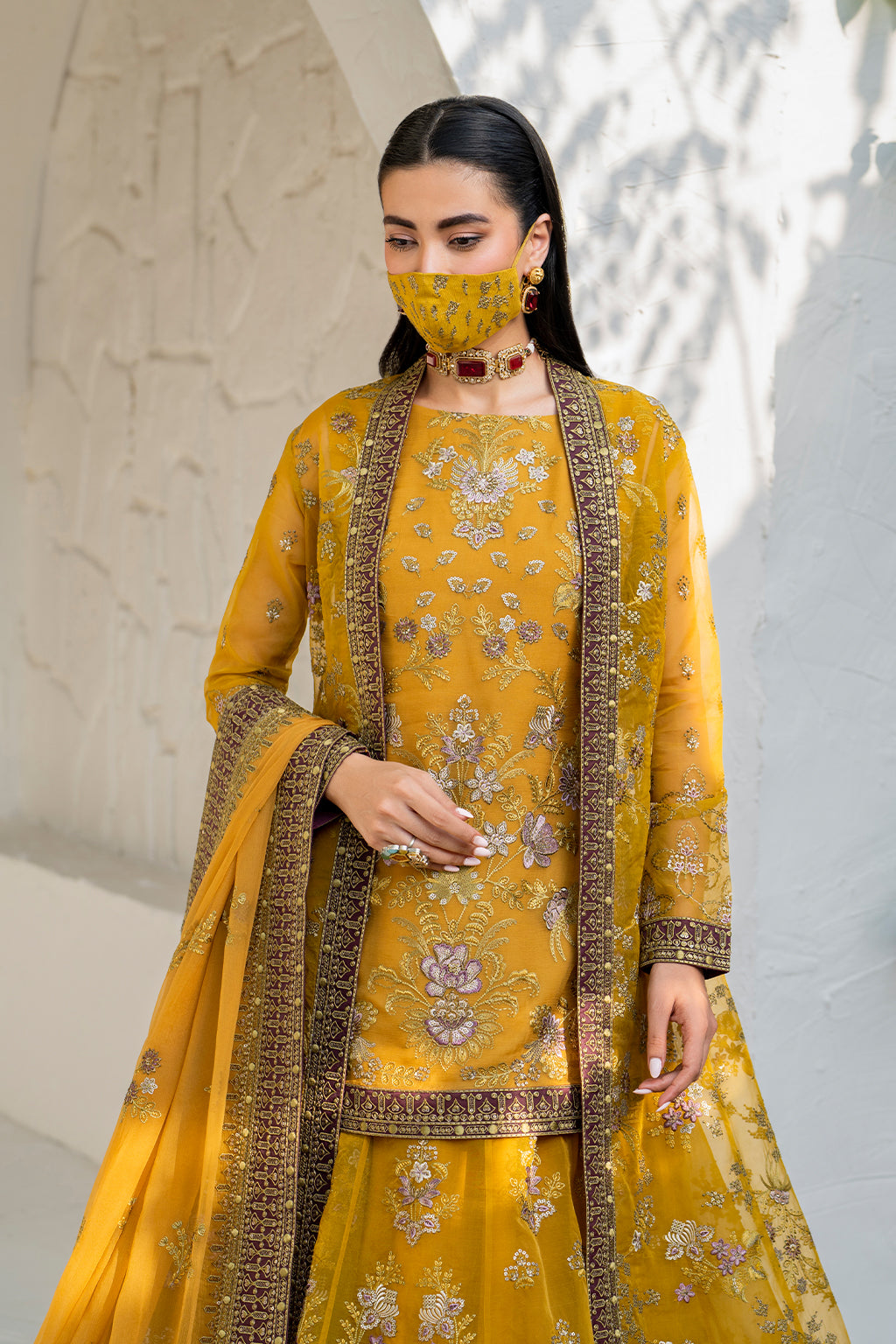 Flossie | Naqsh Formals | S-1404 (B) by Flossie - Designer Dress - Type: Ladies Clothes - Available at Libayah - 100% Original
