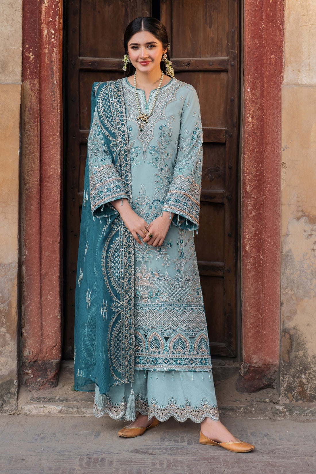 Imrozia Premium | Meeras Luxury Eid 25 | I-225 FEROZA by Imrozia Premium - Designer Dress - Type: Ladies Clothes - Available at Libayah - 100% Original