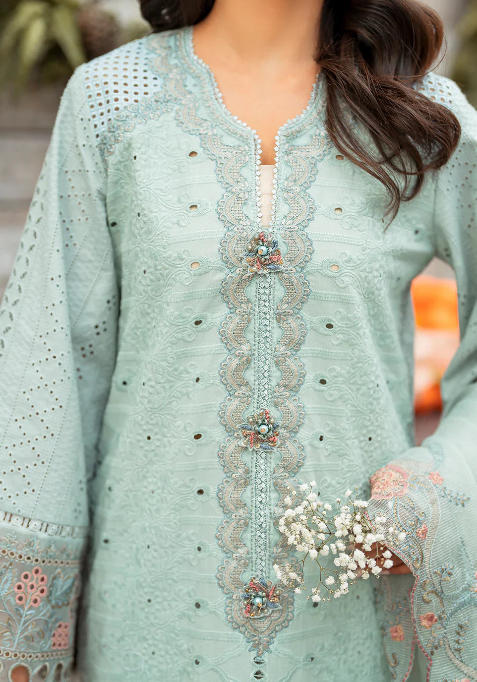 Zarqash | Belle Ame 24 | BL 009 BLEU VERT by Zarqash - Designer Dress - Type: Ladies Clothes - Available at Libayah - 100% Original