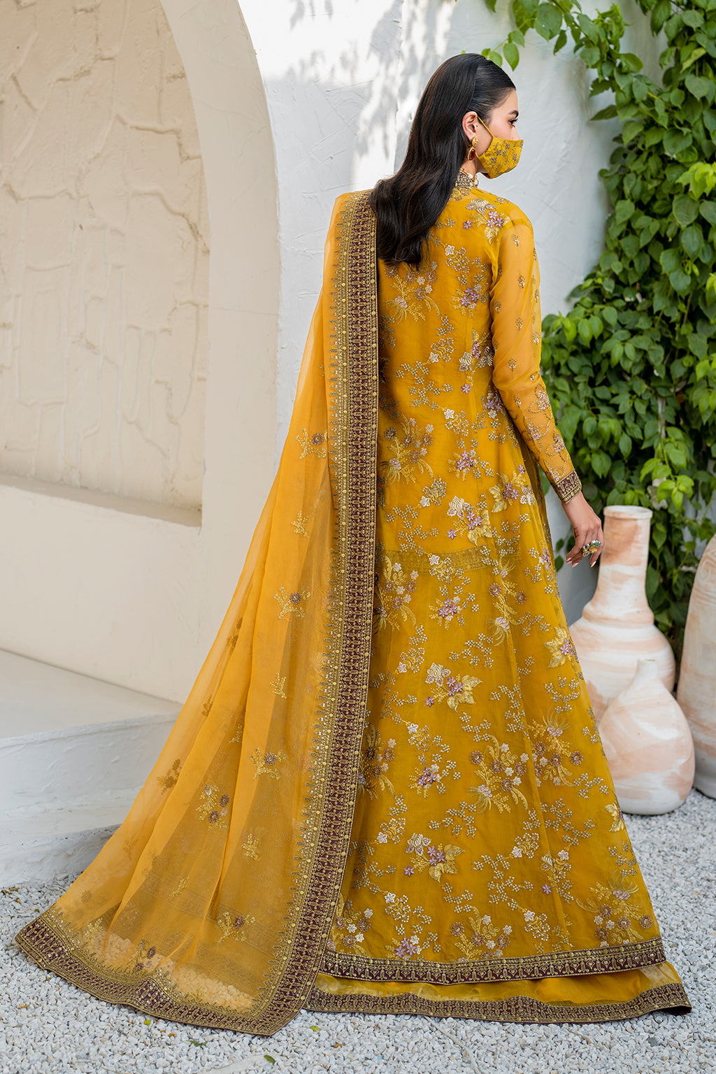Flossie | Naqsh Formals | S-1404 (B) by Flossie - Designer Dress - Type: Ladies Clothes - Available at Libayah - 100% Original