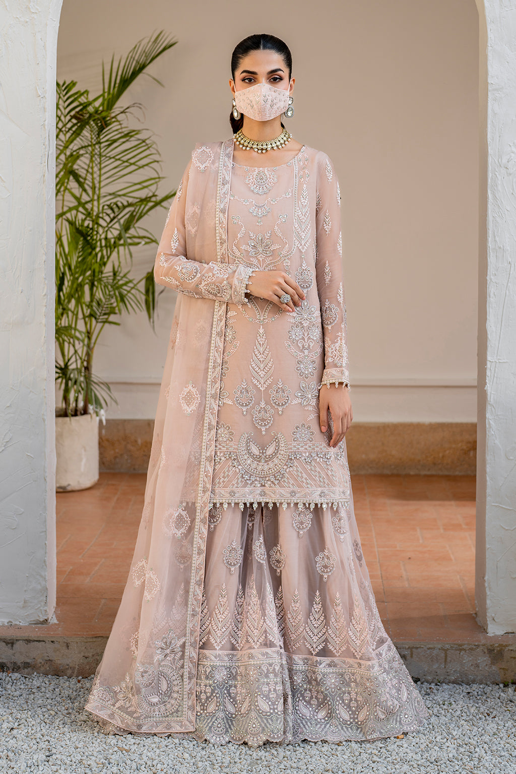 Flossie | Naqsh Formals | S-1403 (B) by Flossie - Designer Dress - Type: Ladies Clothes - Available at Libayah - 100% Original