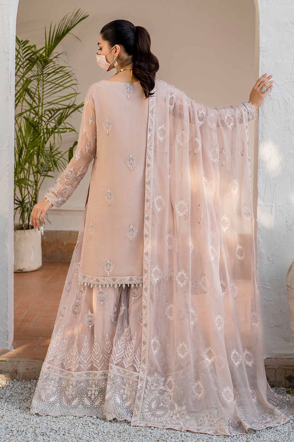 Flossie | Naqsh Formals | S-1403 (B) by Flossie - Designer Dress - Type: Ladies Clothes - Available at Libayah - 100% Original