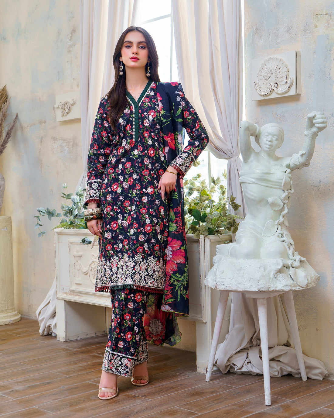 Hana | Floral Symphony | Rose Radiance by Hana - Designer Dress - Type: Ladies Clothes - Available at Libayah - 100% Original
